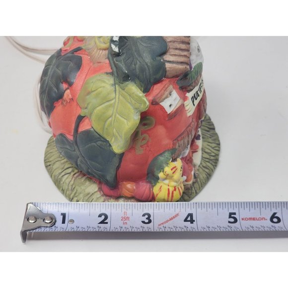 Ceramic Halloween House Pumpkin Hollow Orange Mouse Ghost‎ Cottage Decoration - Picture 9 of 10